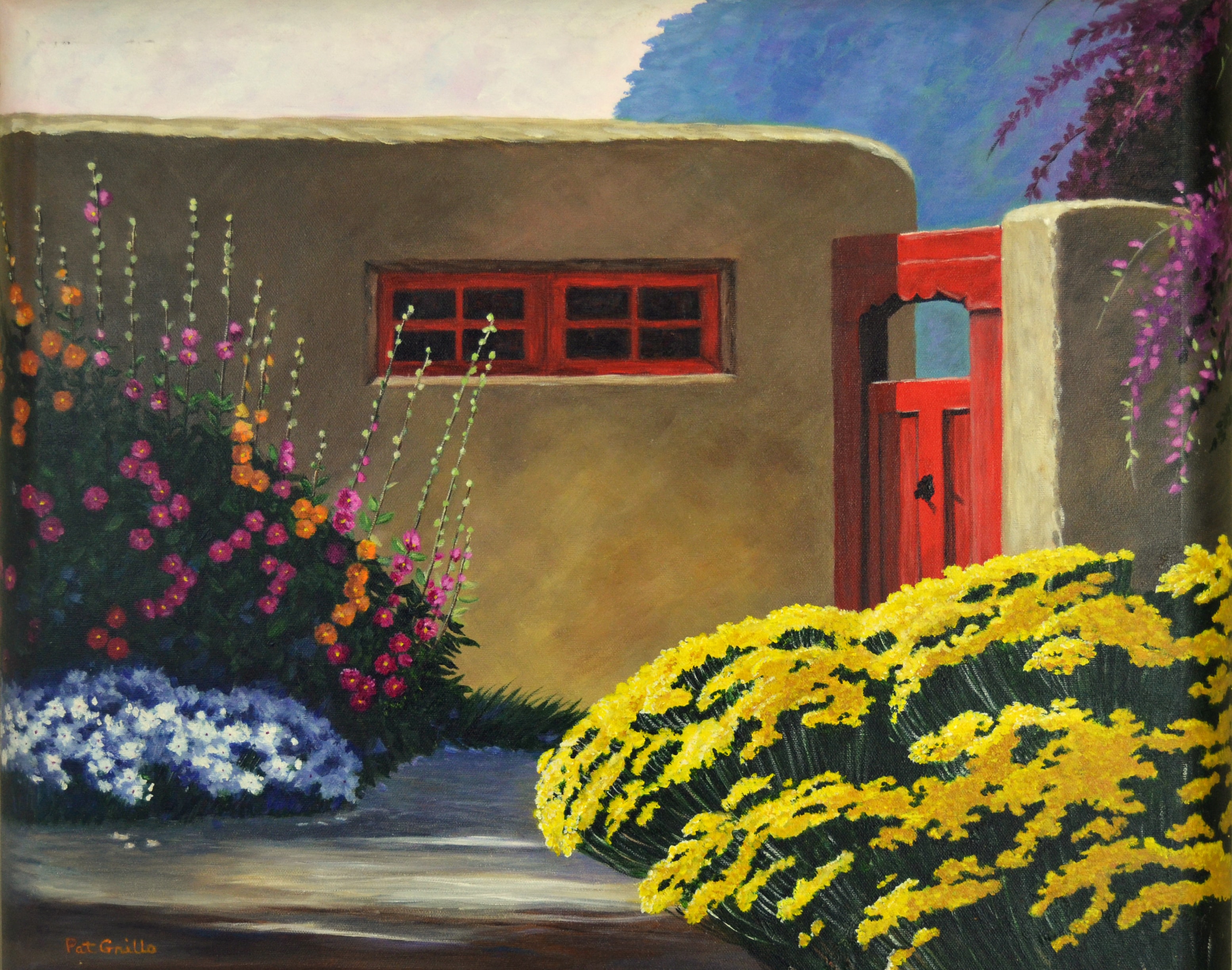 Santorini Courtyard