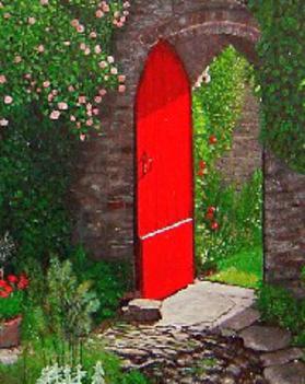 My Secret Garden  20 x 24  acrylic on canvas
